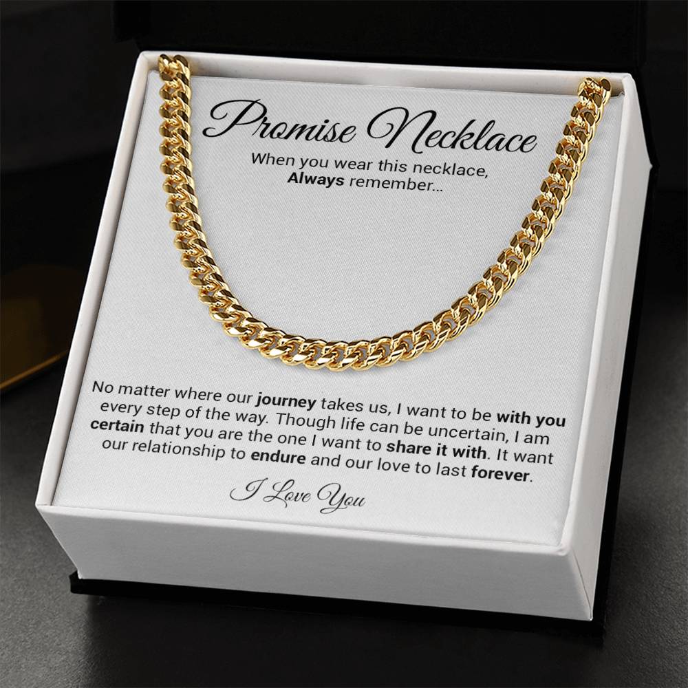 Promise Necklace For Him, Promise Gifts For Him, Boyfriend Promise Necklace, Gift For Boyfriend