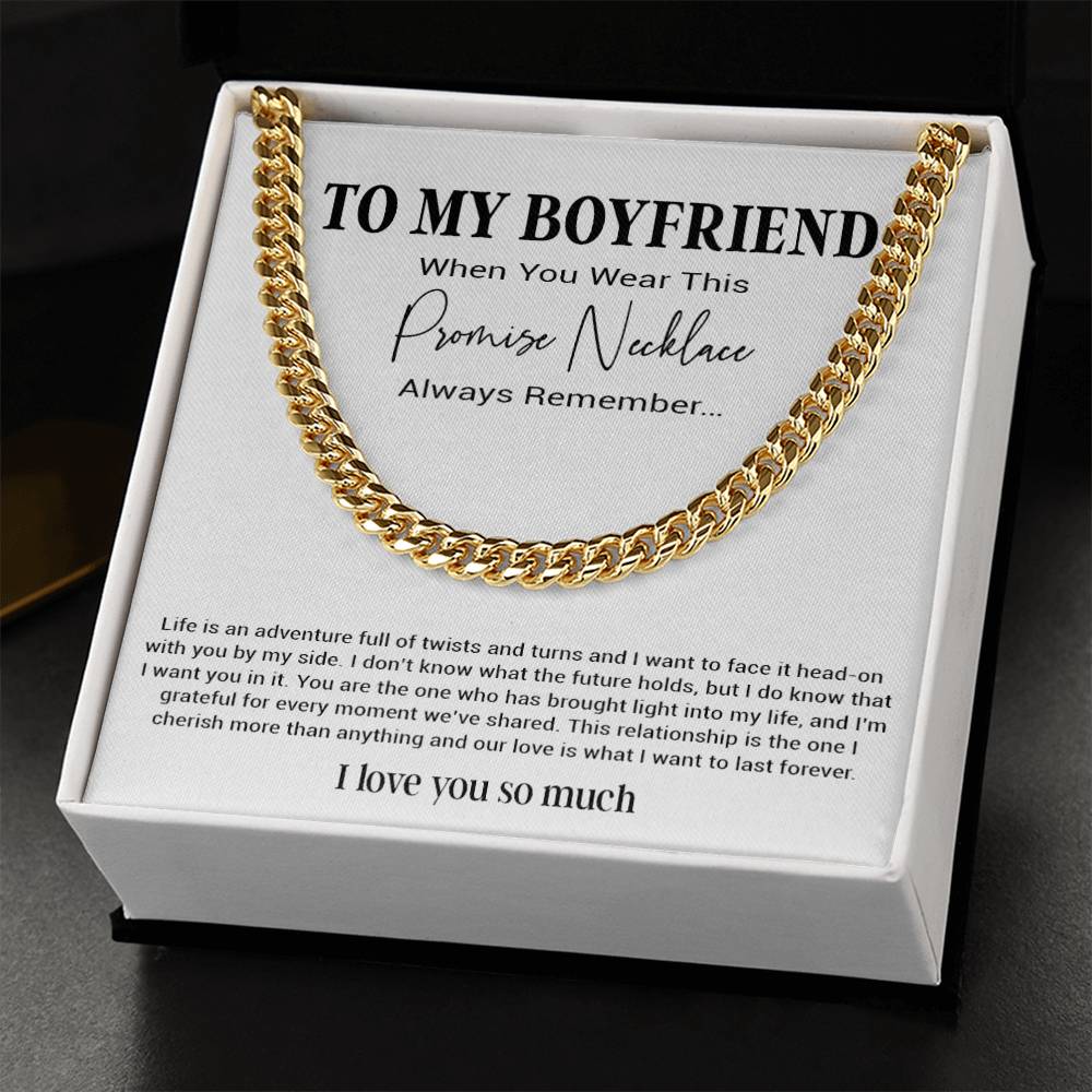 Promise Necklace For Him, Boyfriend Gift Birthday, Gift For Boyfriend Necklace