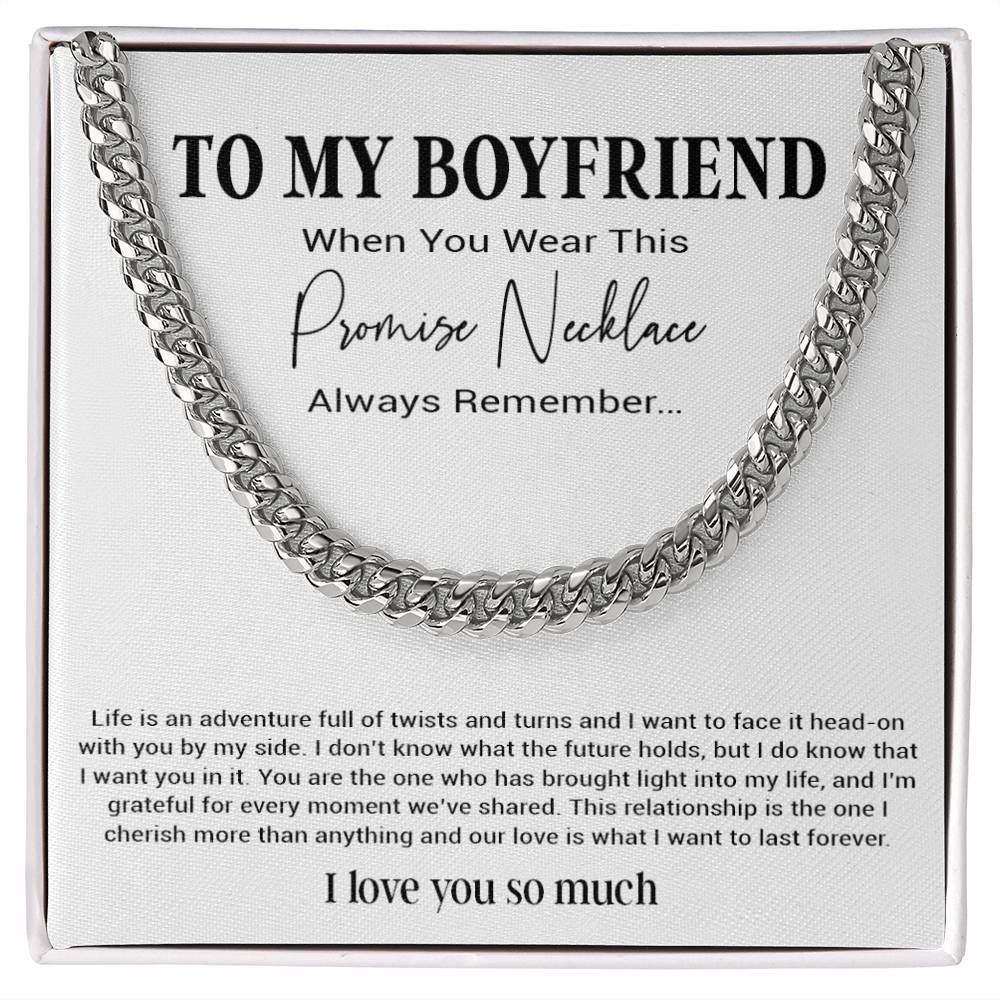 Promise Necklace For Him, Boyfriend Gift Birthday, Gift For Boyfriend Necklace