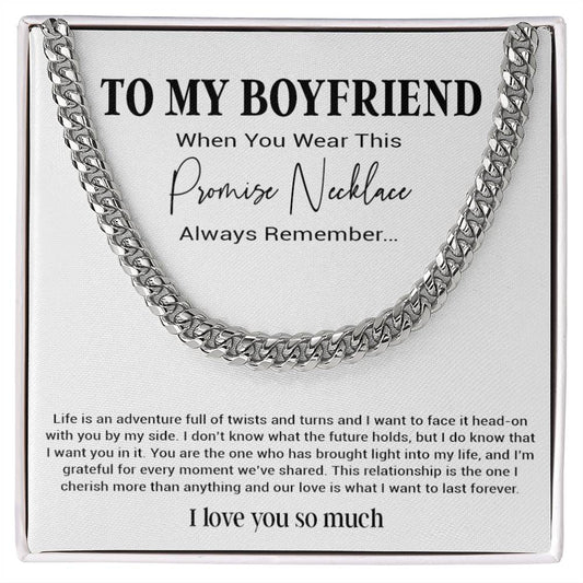 Promise Necklace For Him, Boyfriend Gift Birthday, Gift For Boyfriend Necklace