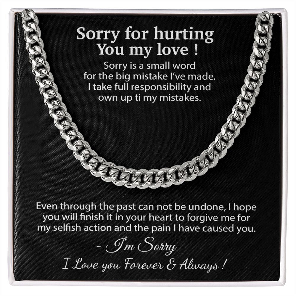 Apology Gift for Him Necklace, Forgiveness Necklace, Sorry Gift for Him, Apology Gift for Boyfriend
