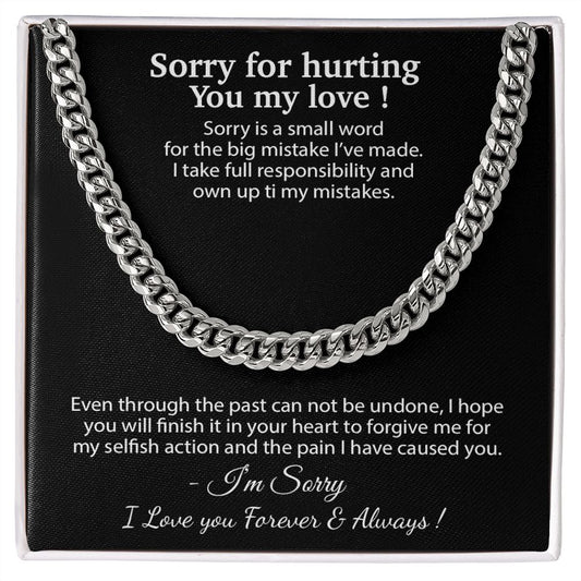 Apology Gift for Him Necklace, Forgiveness Necklace, Sorry Gift for Him, Apology Gift for Boyfriend
