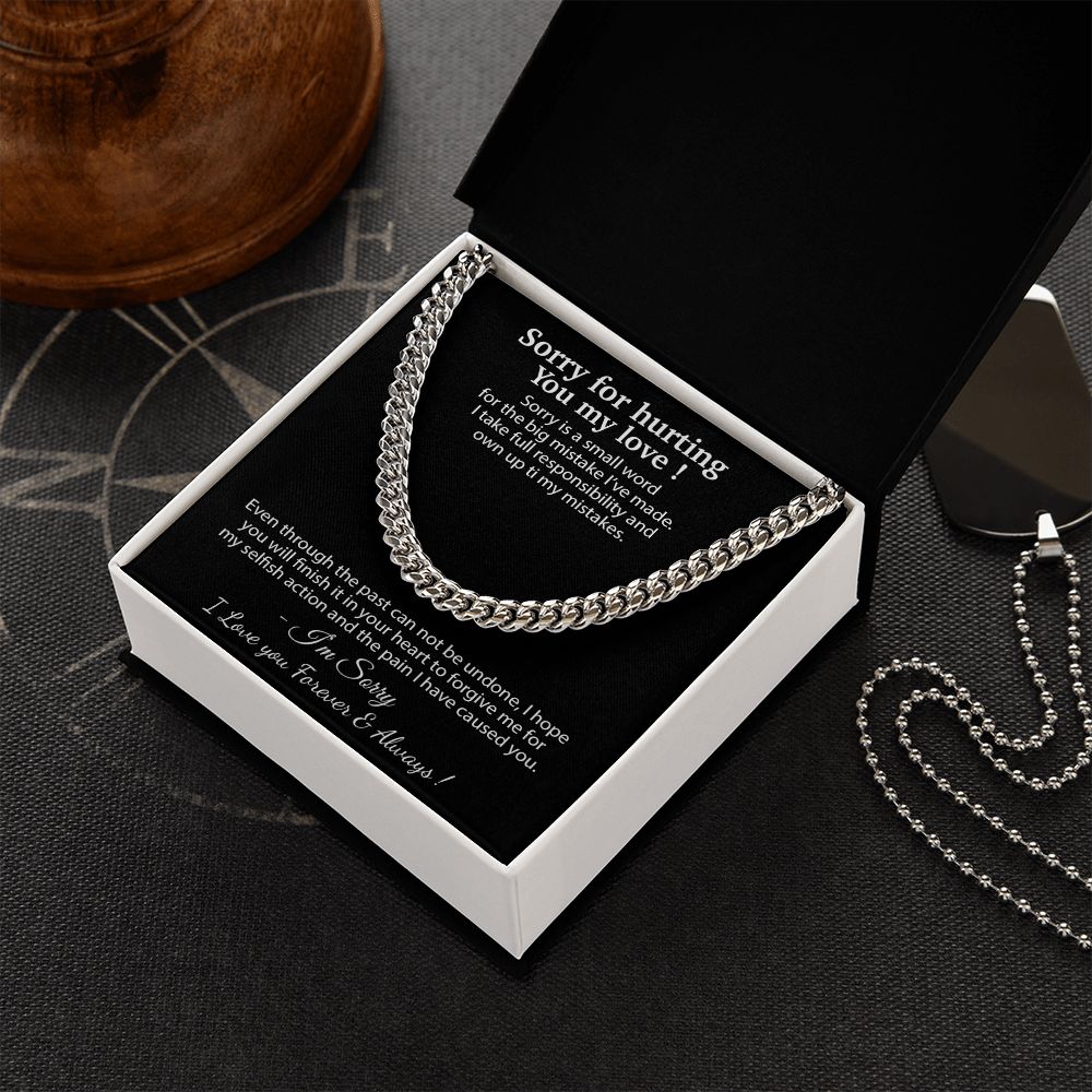 Apology Gift for Him Necklace, Forgiveness Necklace, Sorry Gift for Him, Apology Gift for Boyfriend