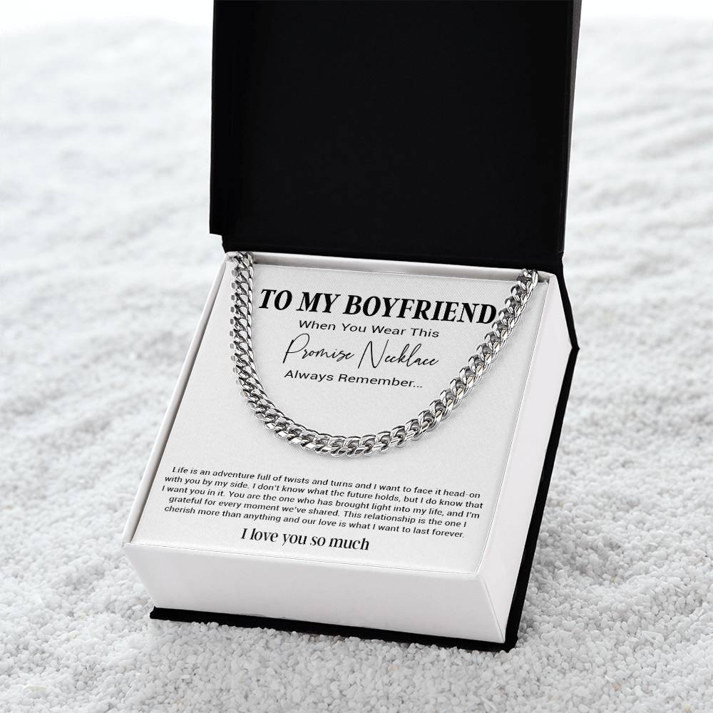 Promise Necklace For Him, Boyfriend Gift Birthday, Gift For Boyfriend Necklace