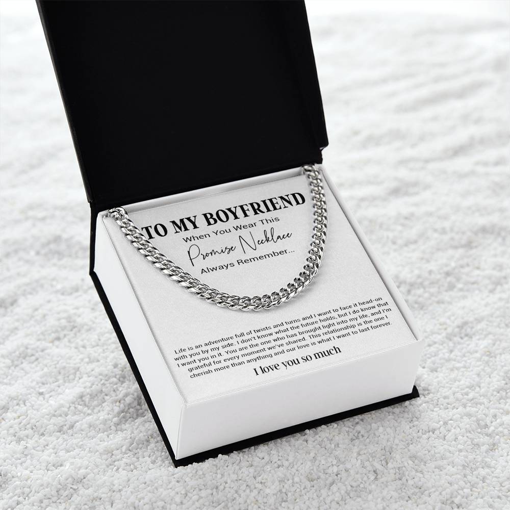 Promise Necklace For Him, Boyfriend Gift Birthday, Gift For Boyfriend Necklace