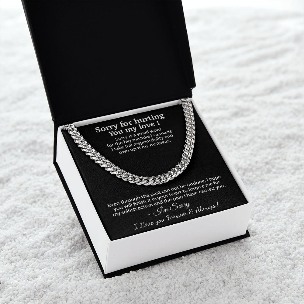 Apology Gift for Him Necklace, Forgiveness Necklace, Sorry Gift for Him, Apology Gift for Boyfriend