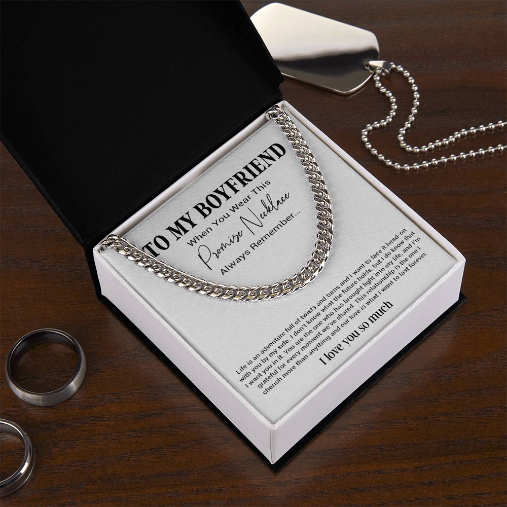 Promise Necklace For Him, Boyfriend Gift Birthday, Gift For Boyfriend Necklace
