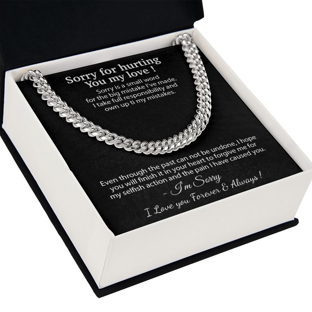 Apology Gift for Him Necklace, Forgiveness Necklace, Sorry Gift for Him, Apology Gift for Boyfriend