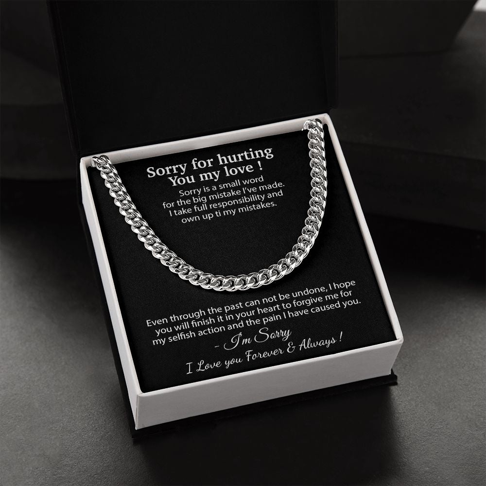 Apology Gift for Him Necklace, Forgiveness Necklace, Sorry Gift for Him, Apology Gift for Boyfriend