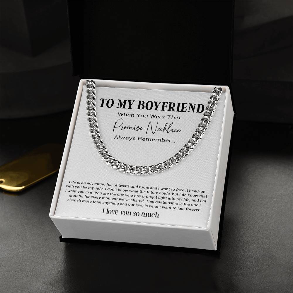 Promise Necklace For Him, Boyfriend Gift Birthday, Gift For Boyfriend Necklace