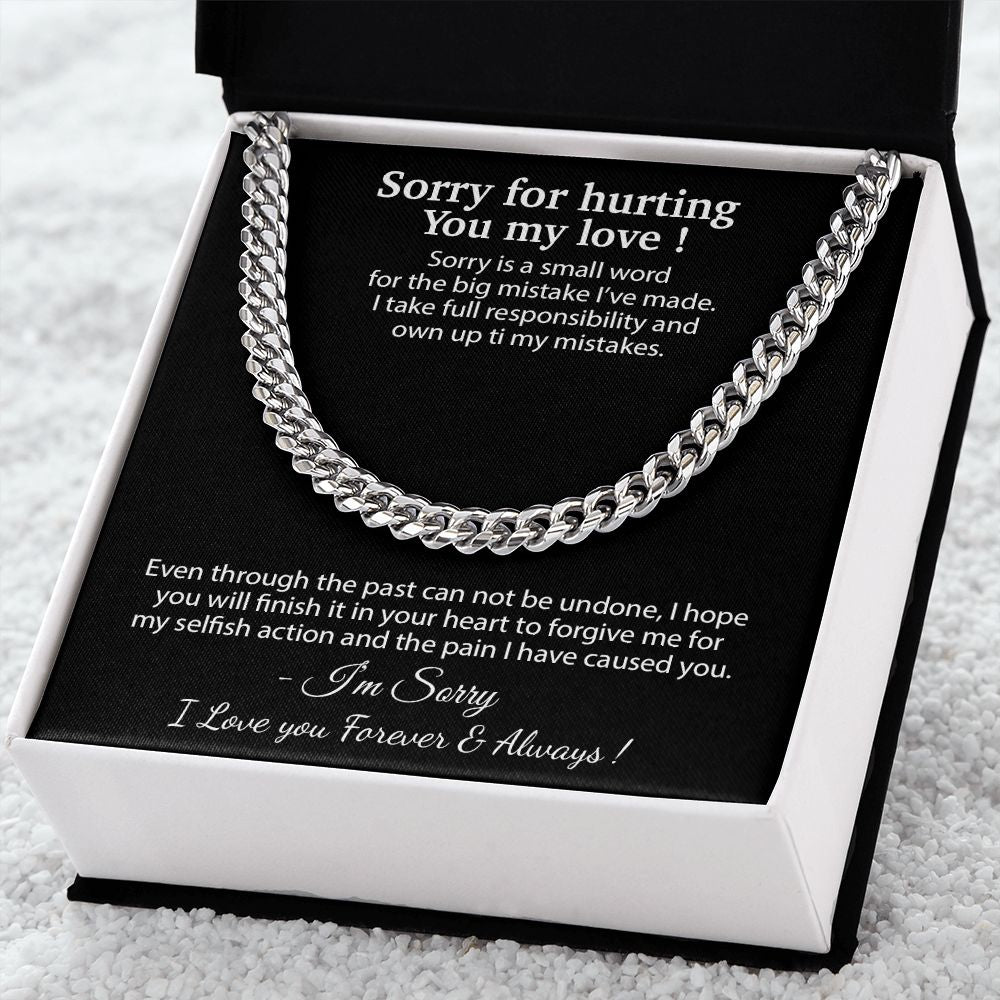 Apology Gift for Him Necklace, Forgiveness Necklace, Sorry Gift for Him, Apology Gift for Boyfriend