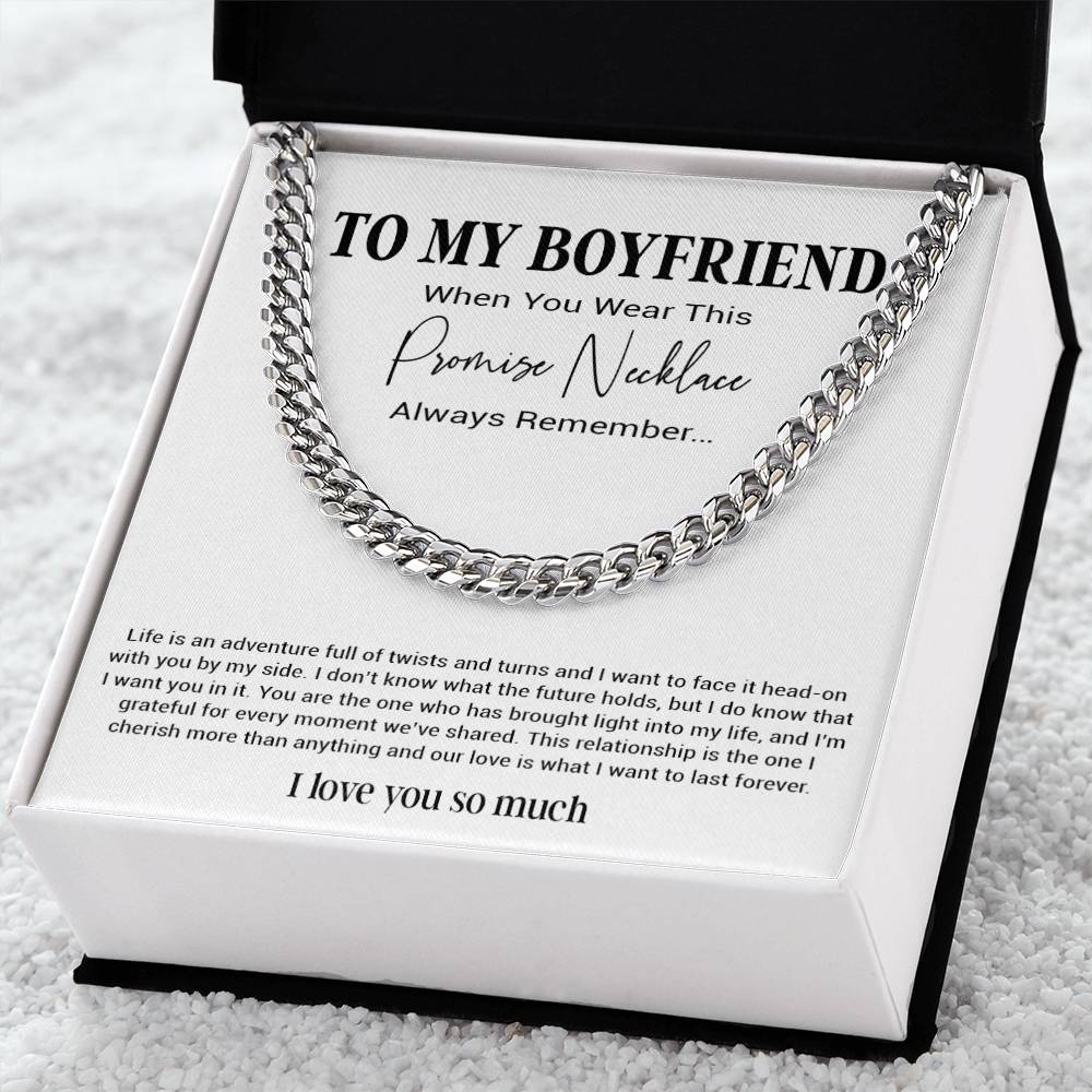 Promise Necklace For Him, Boyfriend Gift Birthday, Gift For Boyfriend Necklace