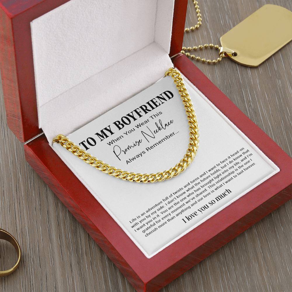 Promise Necklace For Him, Boyfriend Gift Birthday, Gift For Boyfriend Necklace