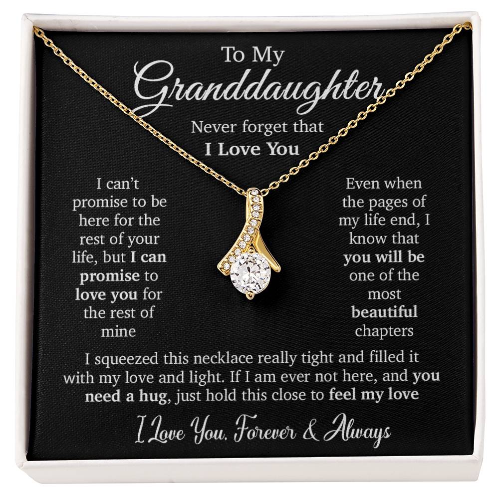 To My Granddaughter Necklace, Granddaughter Gift, Granddaughter Birthday Gift