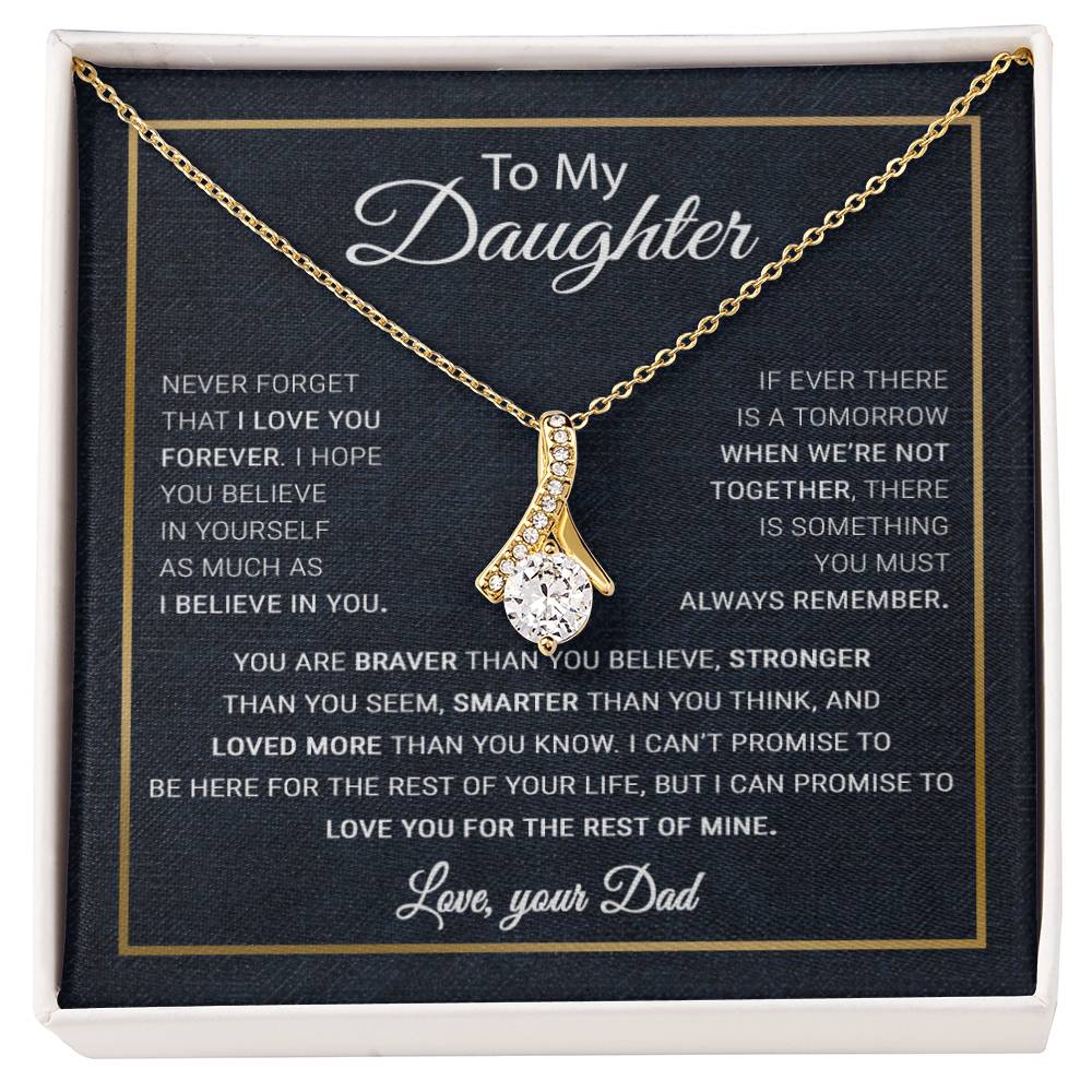 To My Daughter Necklace, Gift For Daughter From Dad, Daughter Father Necklace 13_10