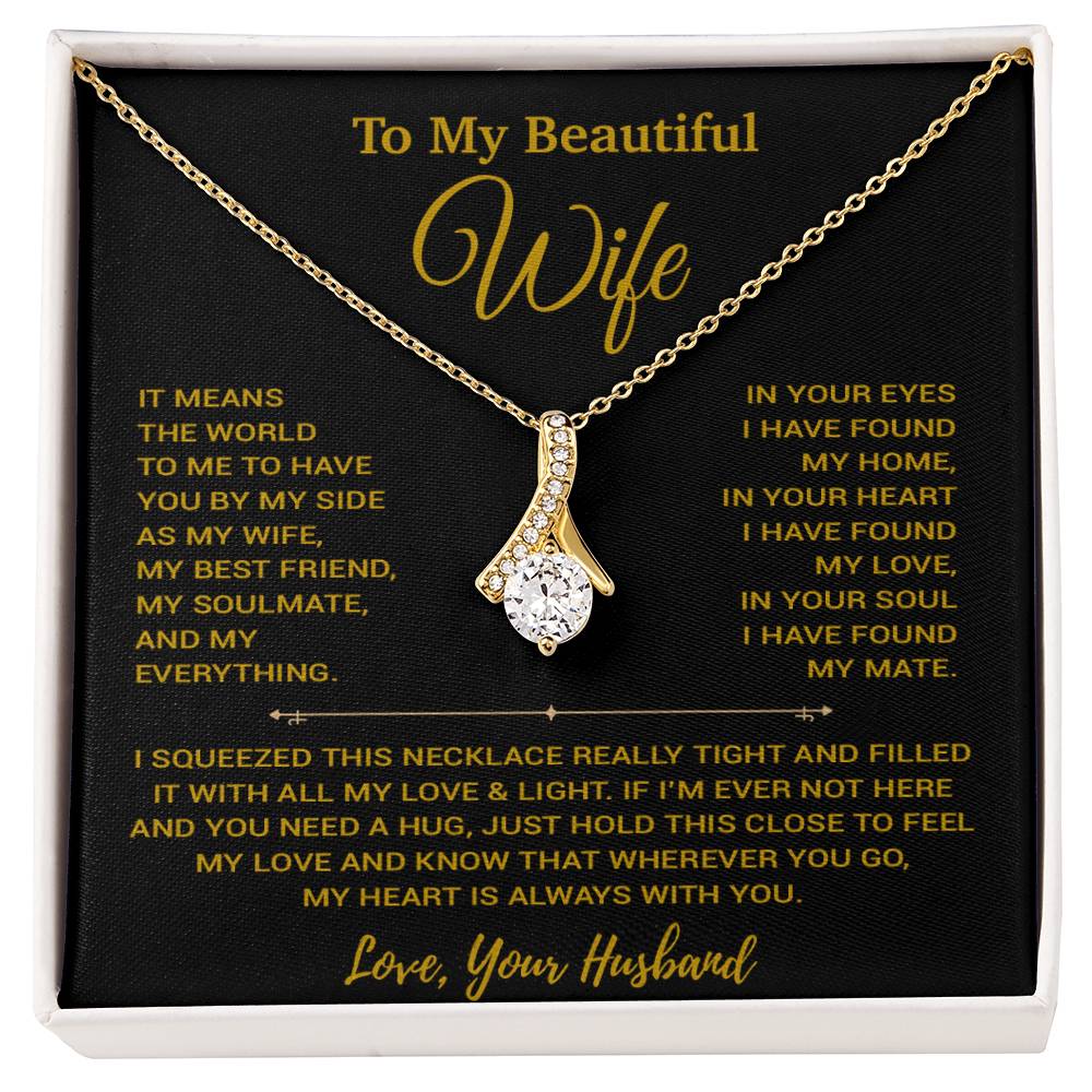To My Wife Necklace, Vanlentines Gifts For Women, Anniversary Gift For Wife 20_1_Gold