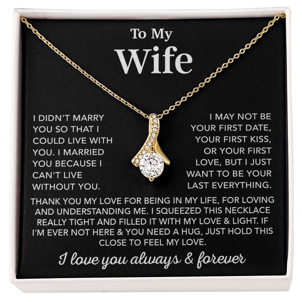 To My Wife Necklace, Wife Gift from Husband, Gift For Her, Gift For Wife
