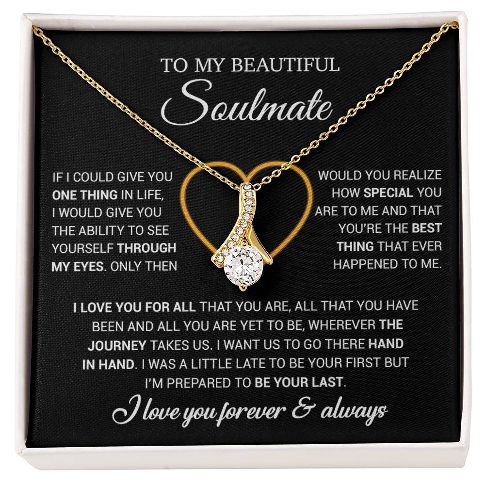 To My Soulmate Necklace, Gift For Wife From Husband, Valentiens Gift 22_12_Black