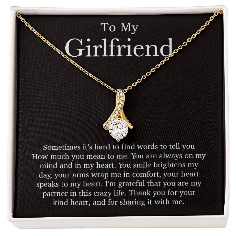 To My Girlfriend Necklace, Valentines Day Gift, Girlfriend Gifts, Birthday Gifts