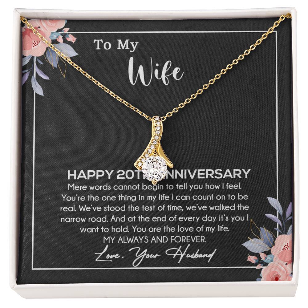 20th Anniversary Gift For Wife Necklace, 20 Year Anniversary, 20th Wedding Gift