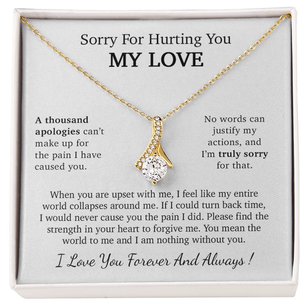 I'm Sorry Necklace Gift, Apology Gift For Her, Forgiveness Gift