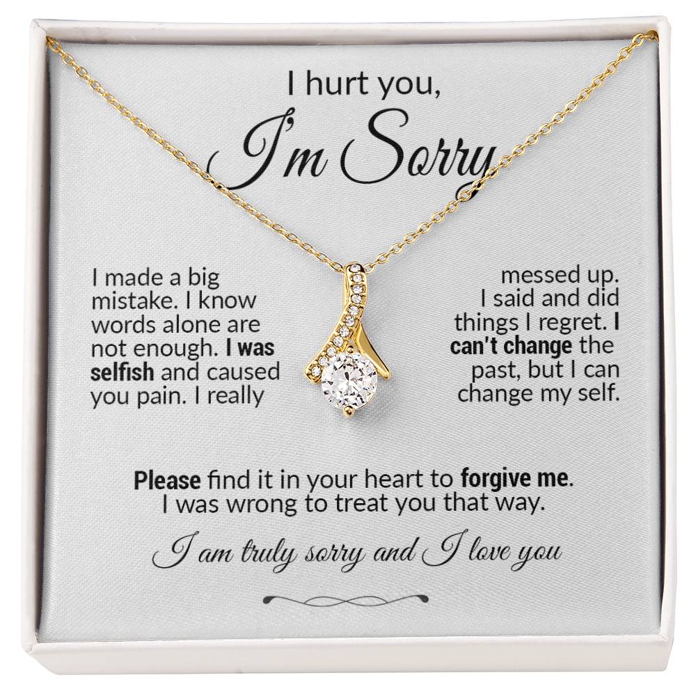 Forgive me Necklace, Apology Jewelry, Sorry Gift Wife, Sorry Gift Girlfriend
