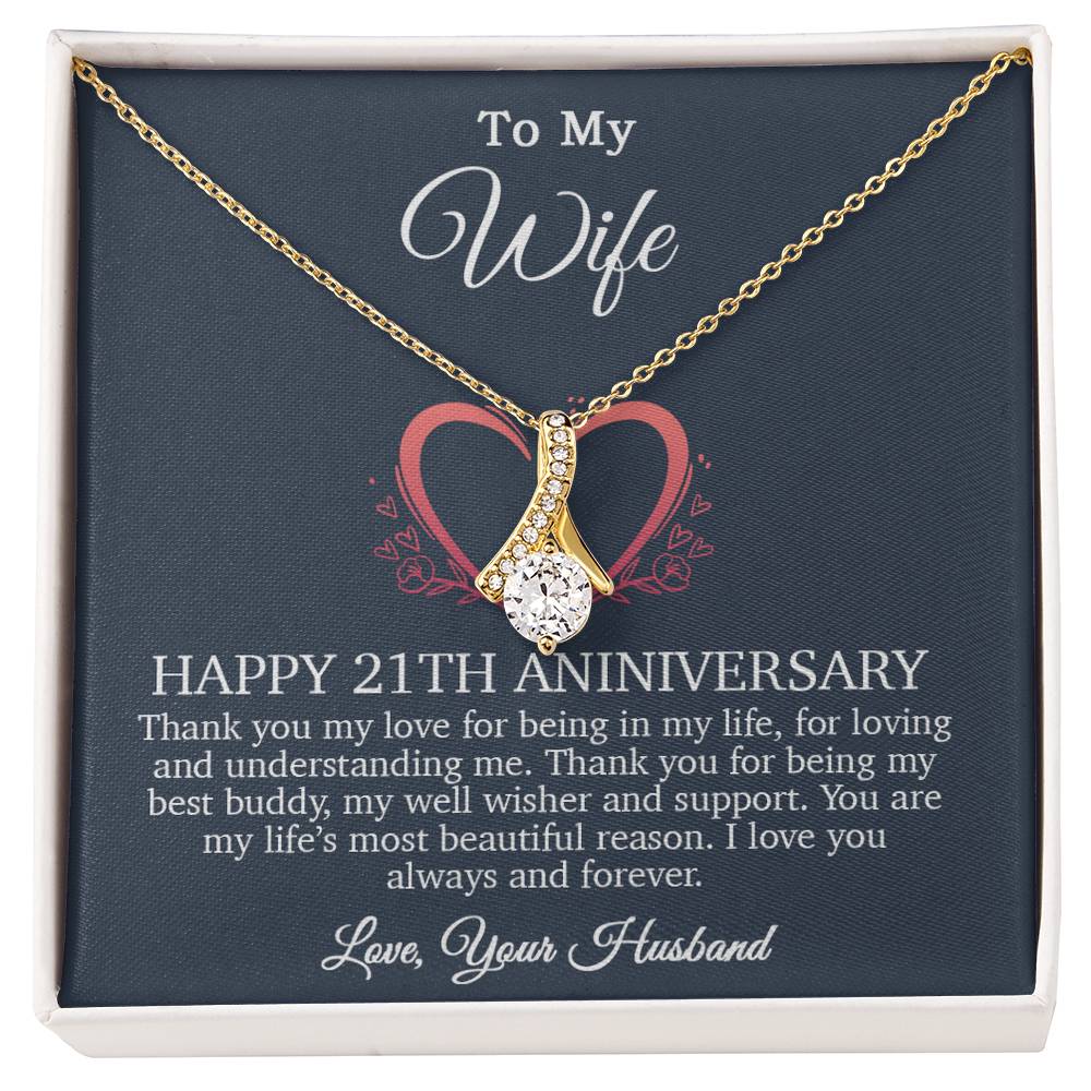 21th Anniversary Gift For Wife, 21 Year Anniversary Gifts, 21th Wedding Anniversary Gift Ideas_Blue