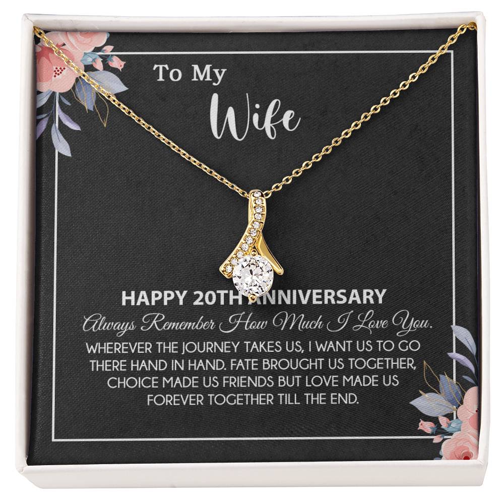 20th Anniversary Gift For Wife Necklace, 20 Year Anniversary, 20th Wedding Gift