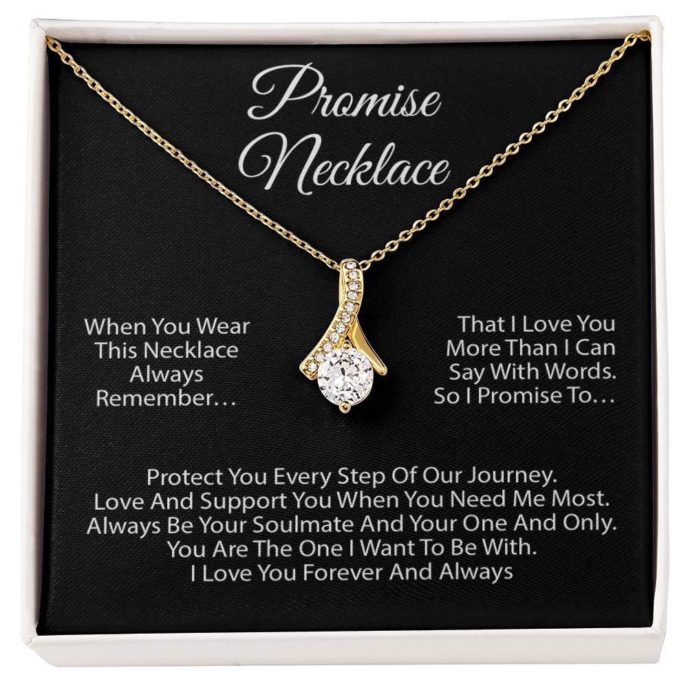 Promise Necklace For Soulmate, Valentine Gift, Birthday Gift, Anniversary Gift