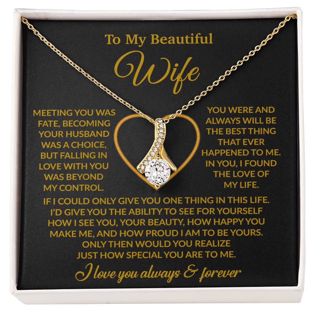 To My Wife Necklace, Wife Gift from Husband, Christmas Gift 27_11