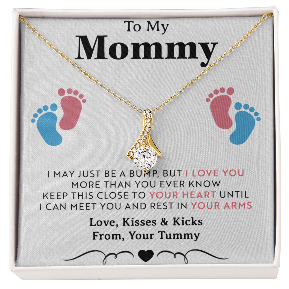 To My Mommy Gift Necklace, Trendy, Gift for New Mom in Hospital, Pregnancy Gift