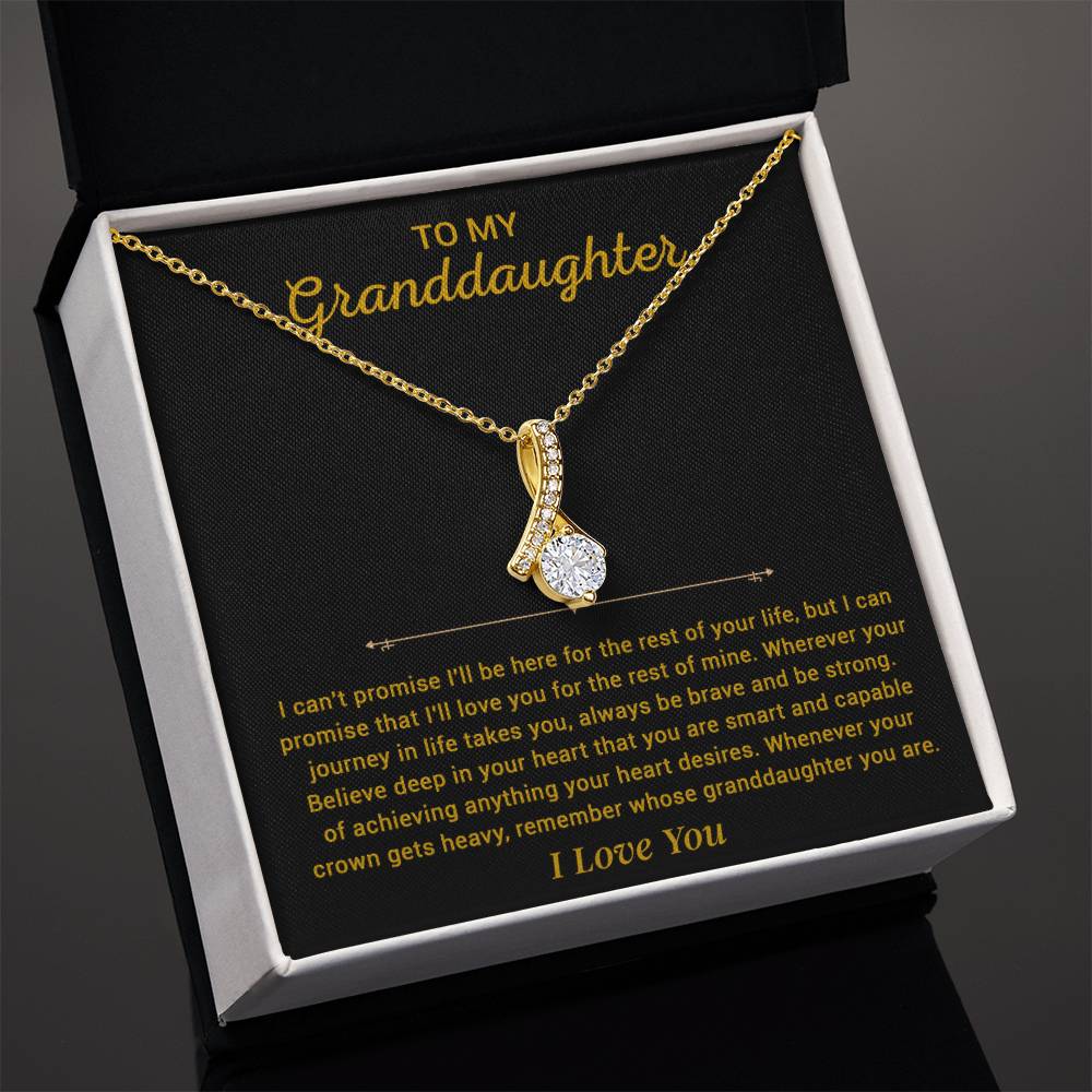 To My Granddaughter Necklace, Granddaughter Gift from Grandpa, Christmas Gift