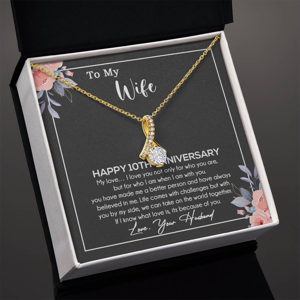10th Anniversary Gift For Wife Necklace, 10 Year Anniversary, 10th Wedding Gift _11_11