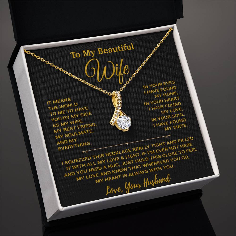 To My Wife Necklace, Vanlentines Gifts For Women, Anniversary Gift For Wife 20_1_Gold