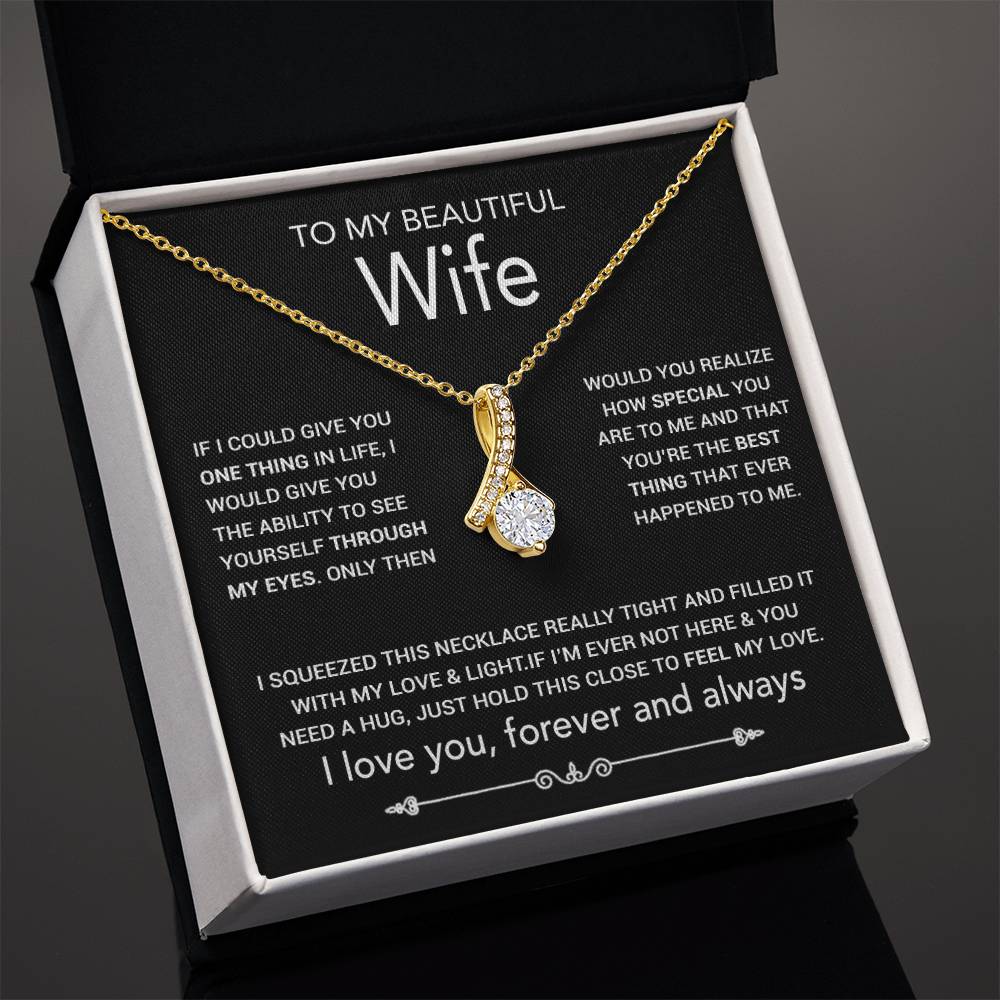 To My Wife Necklace, Christmas Gifts For Women, Anniversary Gift For Wife 8_10_Black