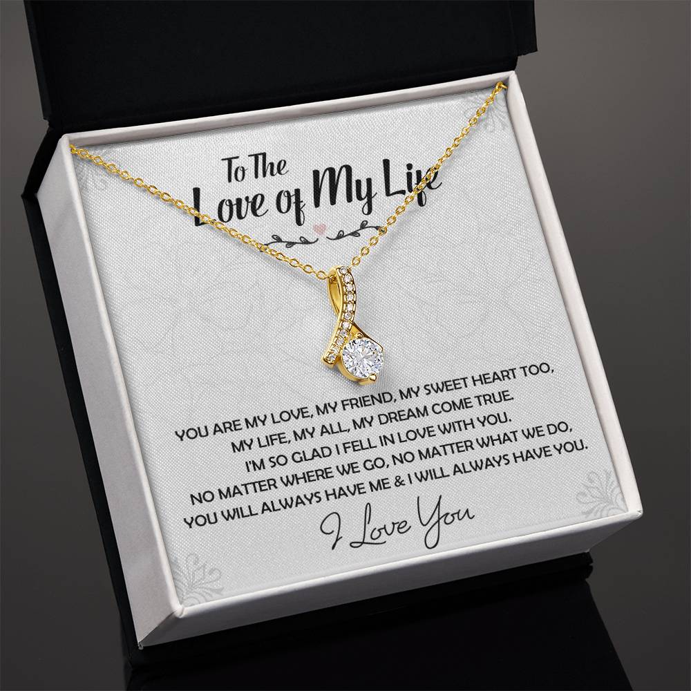To The Love Of My Life Necklace, Future Wife, Girlfriend, Wife Gift