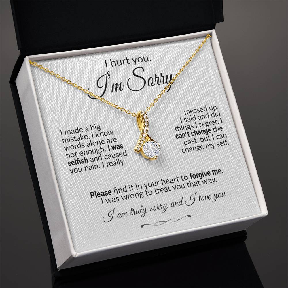 Forgive me Necklace, Apology Jewelry, Sorry Gift Wife, Sorry Gift Girlfriend