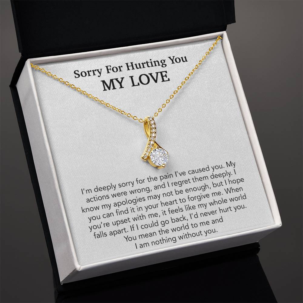 I'm Sorry Necklace Gift, Apology Gift For Her, Forgiveness Gift 29_10
