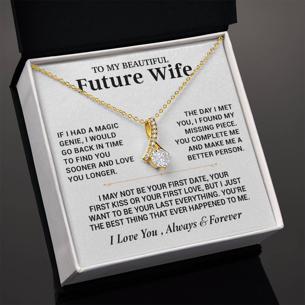 To My Future Wife Necklace, Anniversary Birthday Christmas Gift for Her