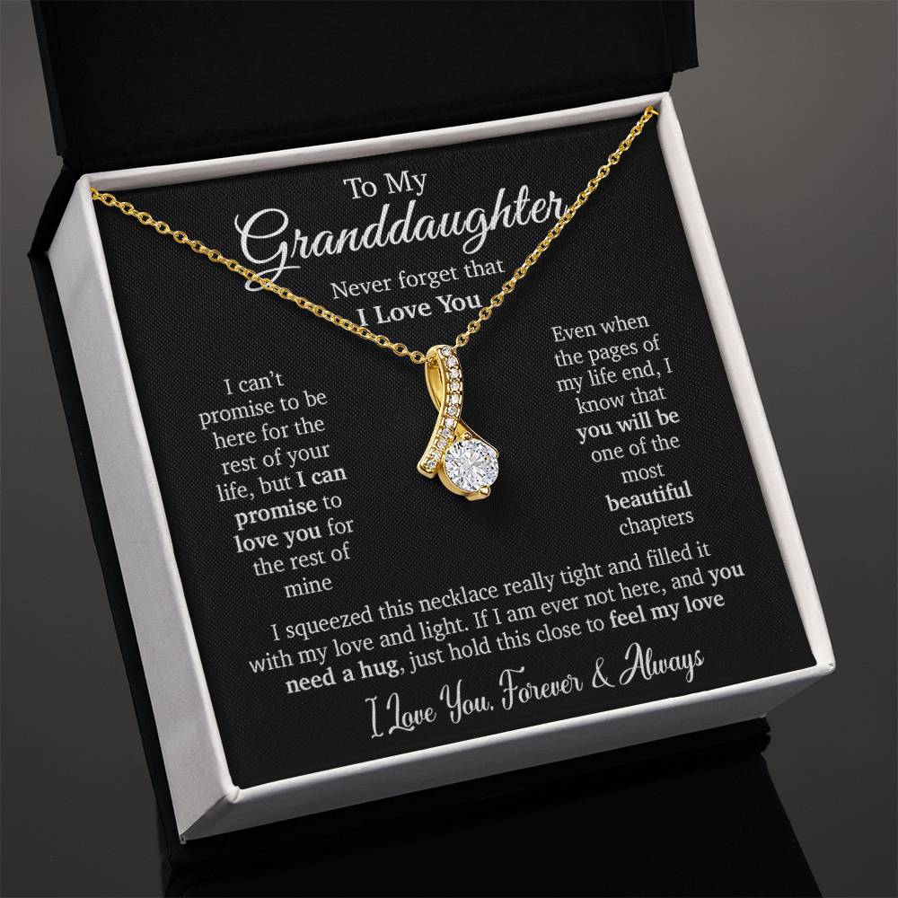 To My Granddaughter Necklace, Granddaughter Gift, Granddaughter Birthday Gift