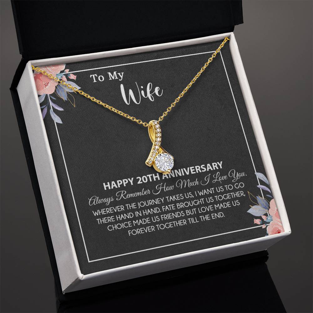 20th Anniversary Gift For Wife Necklace, 20 Year Anniversary, 20th Wedding Gift