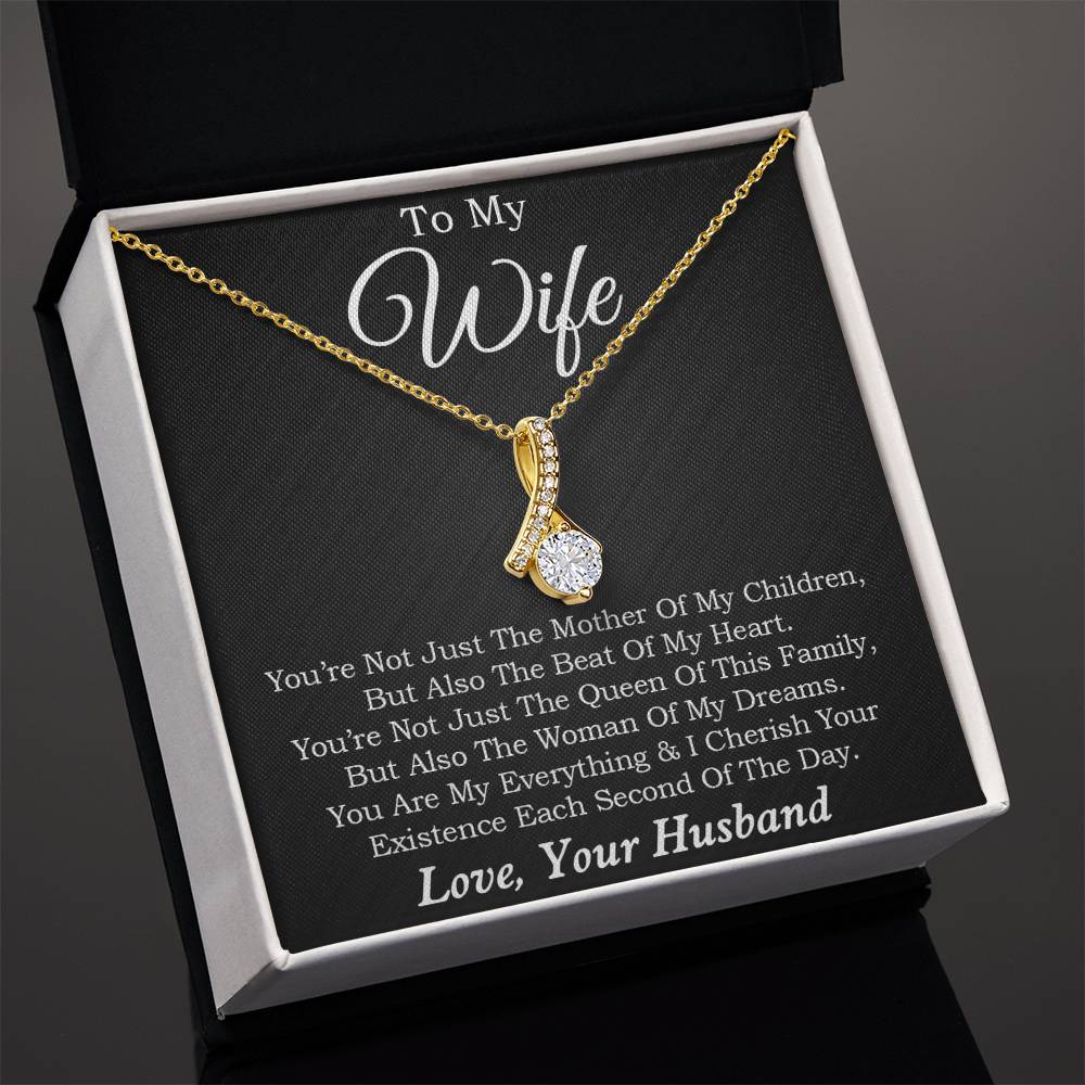 To My Wife Necklace, Mother's Day Gift from Husband, Wife Birthday Gift