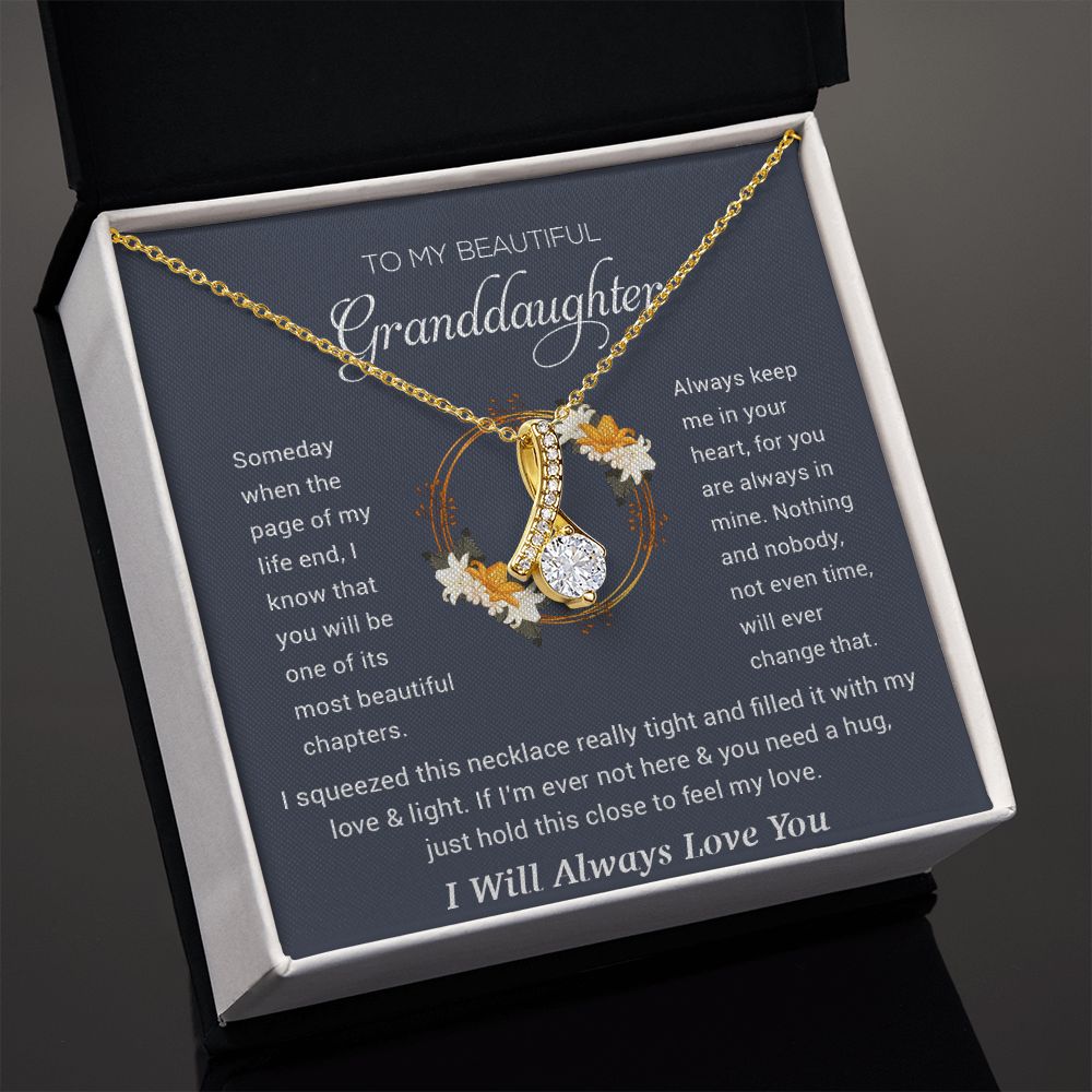 To My Granddaughter Necklace, Birthday Gift For Granddaughter, Birthday Gifts