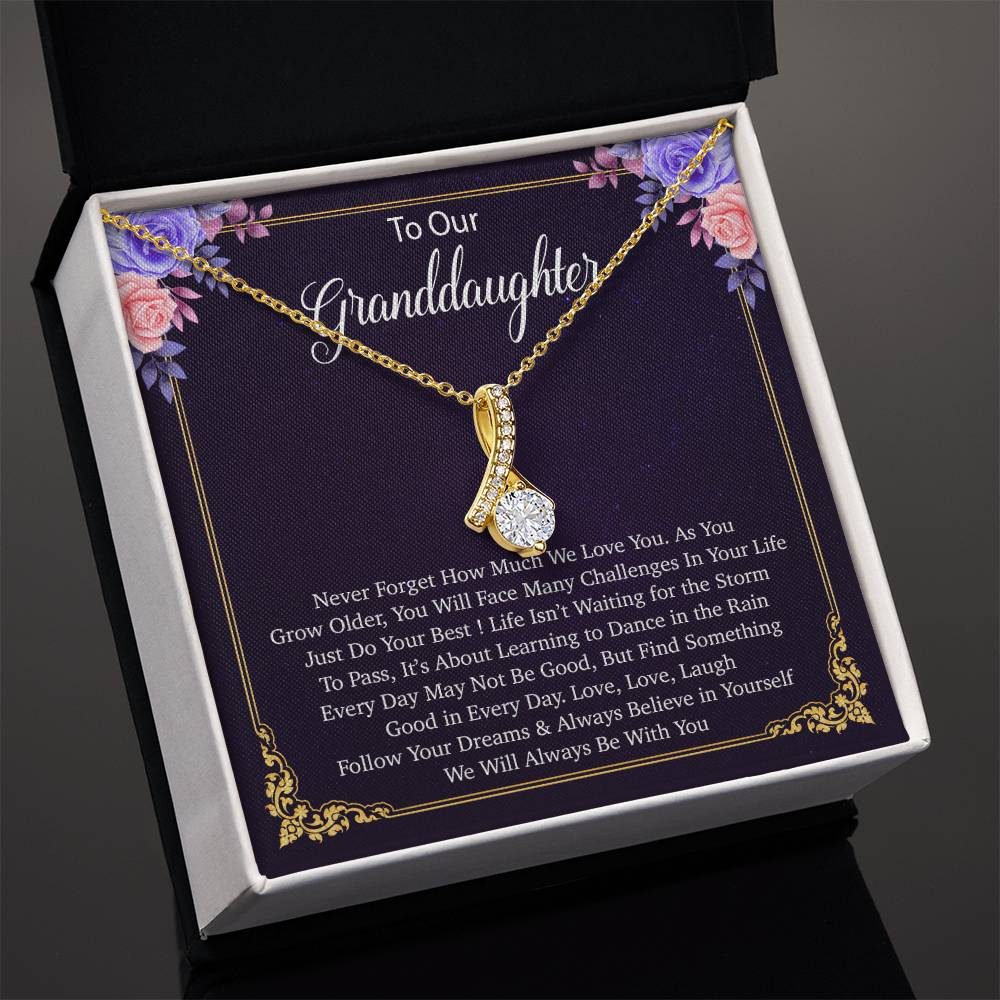 To Our Granddaughter Necklace, Birthday Gift For Granddaughter, Jewelry Gift