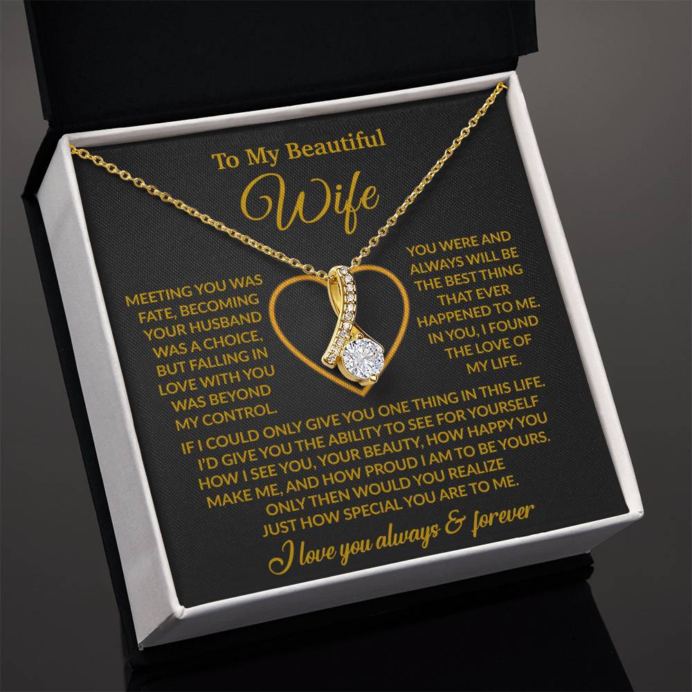To My Wife Necklace, Wife Gift from Husband, Christmas Gift 27_11