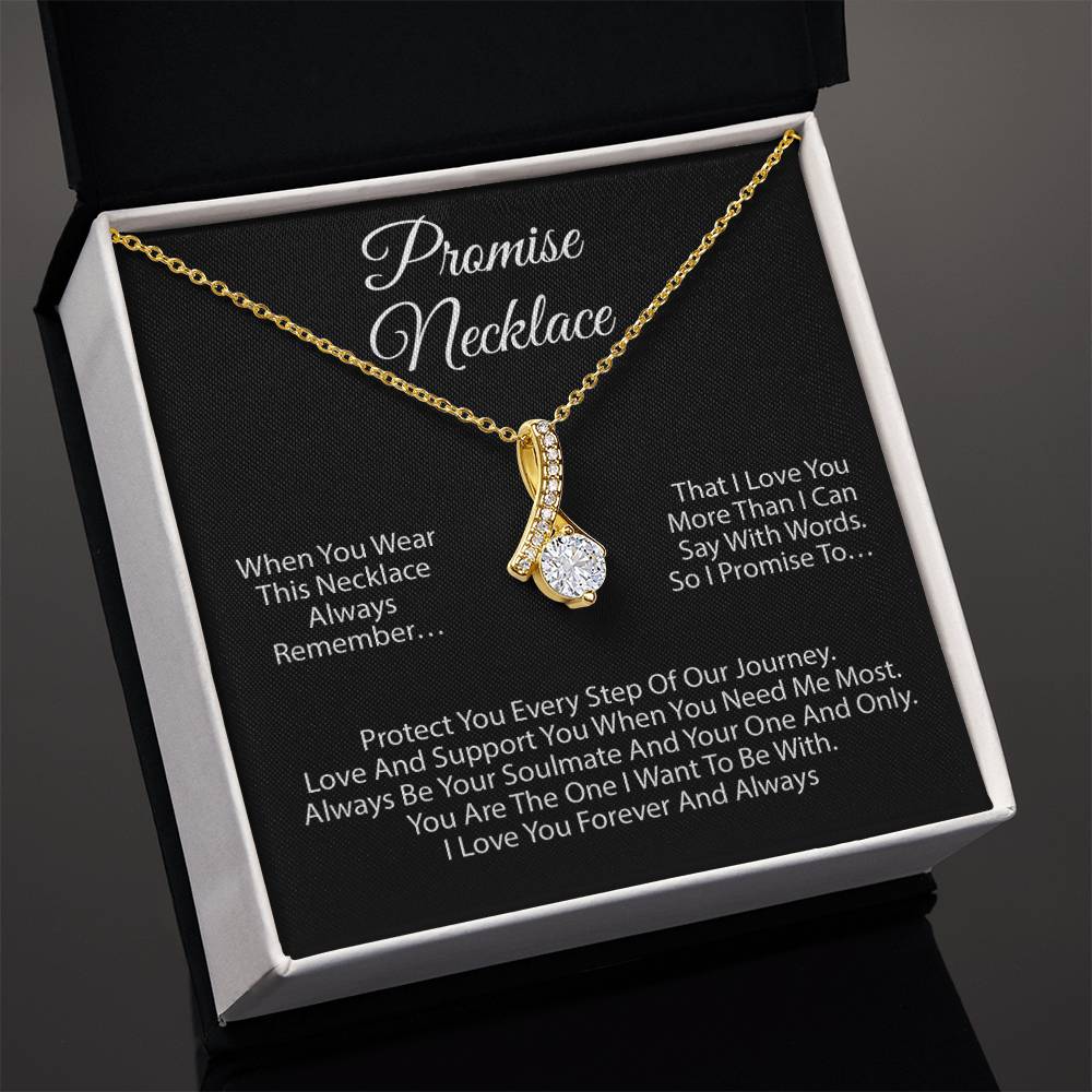 Promise Necklace For Soulmate, Valentine Gift, Birthday Gift, Anniversary Gift