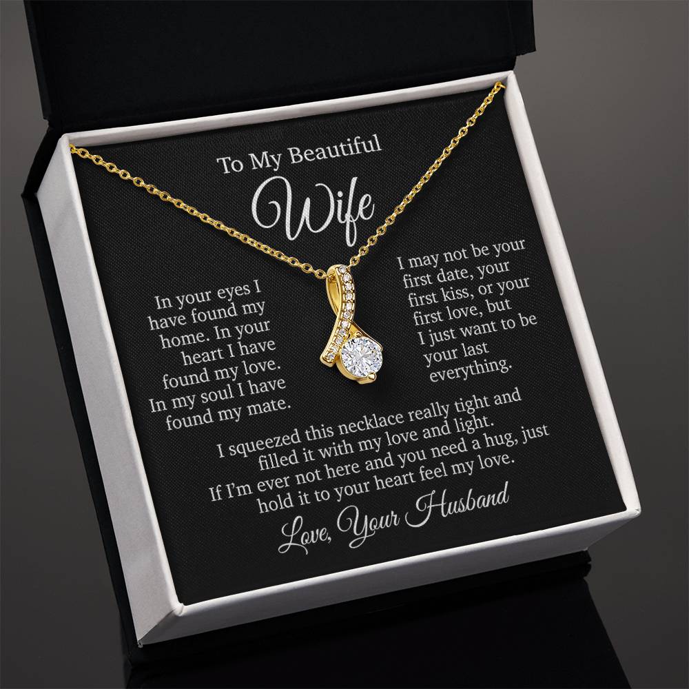 To My Wife Necklace, Gift From Husband, Anniversary Gifts Wife, Valentines Gift
