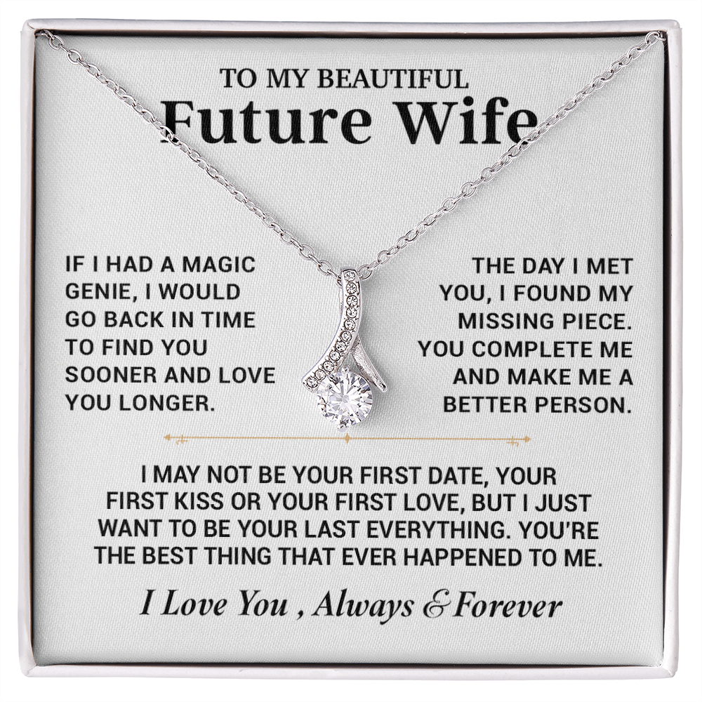 To My Future Wife Necklace, Anniversary Birthday Christmas Gift for Her