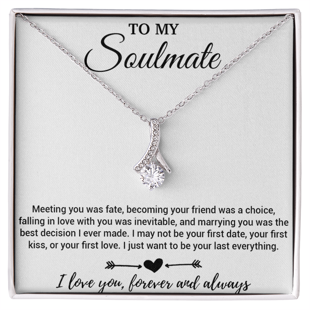 To My Soulmate Necklace, Soulmate Gift, Soulmate Jewelry Anniversary