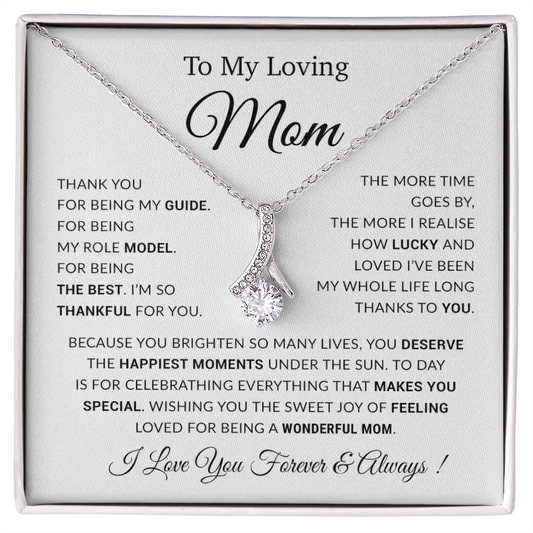 To My Mom Necklace, Gift For Mom, Mothers Day Gifts, Birthday Gift For Mom